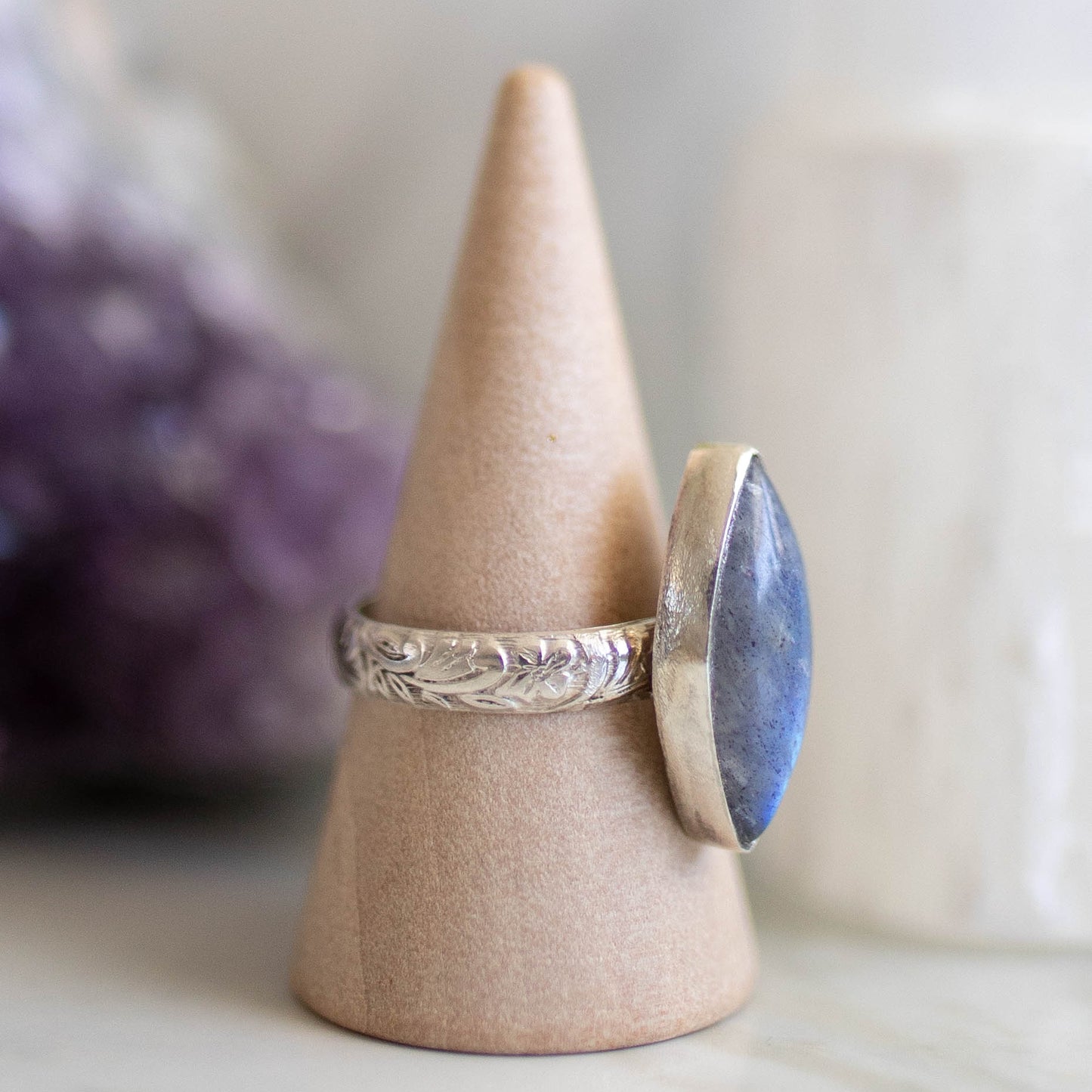Labradorite Ring - Size 8