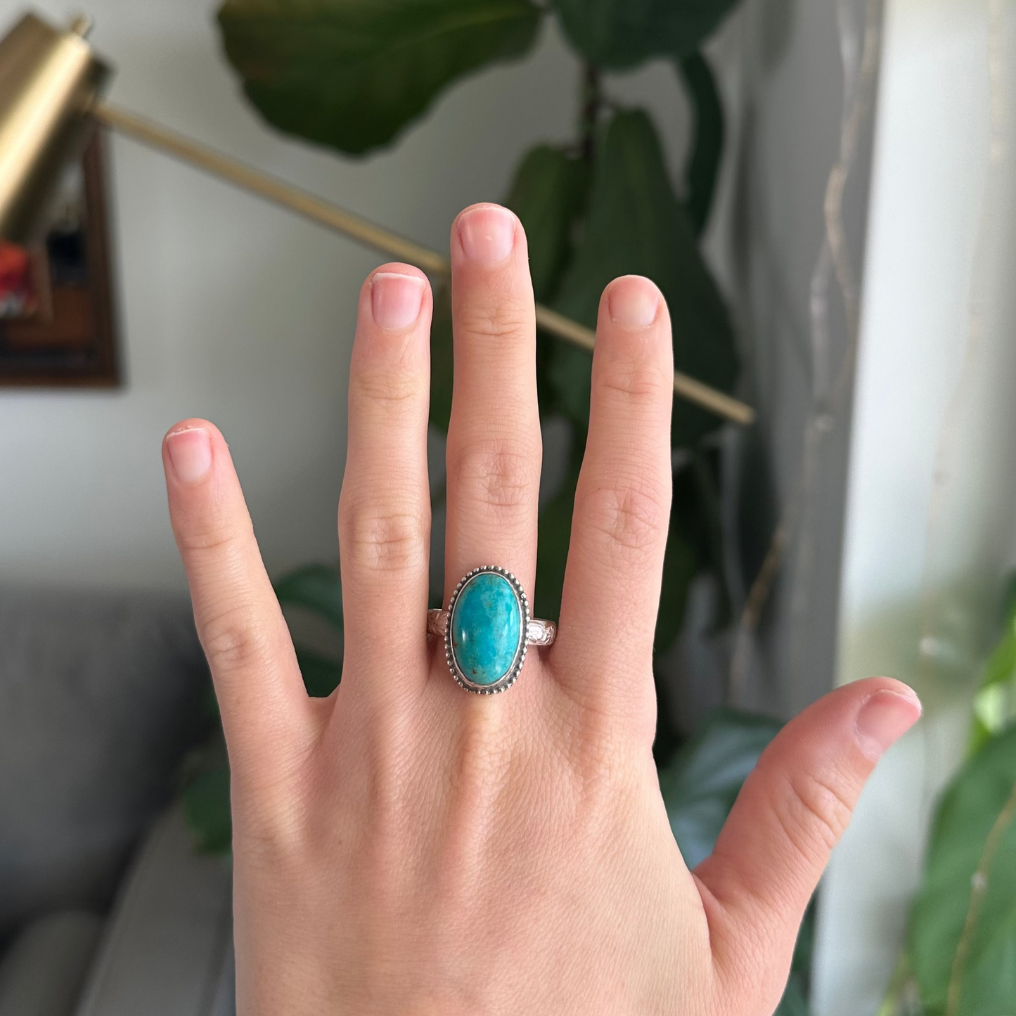Turquoise Ring - Size 10.5