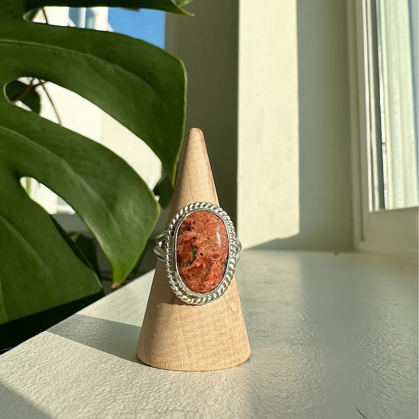 Fire Opal Ring - Size 6.5