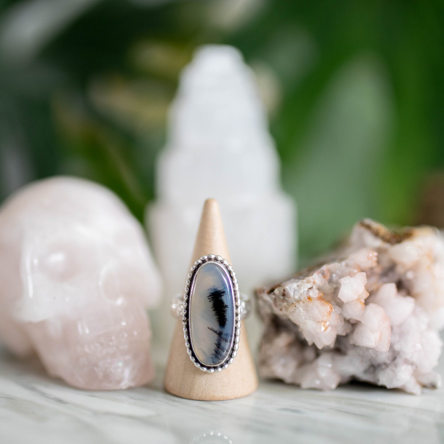 Montana Agate Statement Ring - Size 6.5