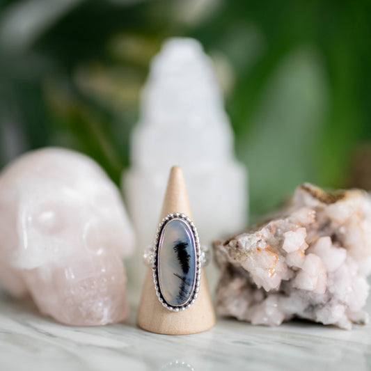 Montana Agate Statement Ring - Size 6.5
