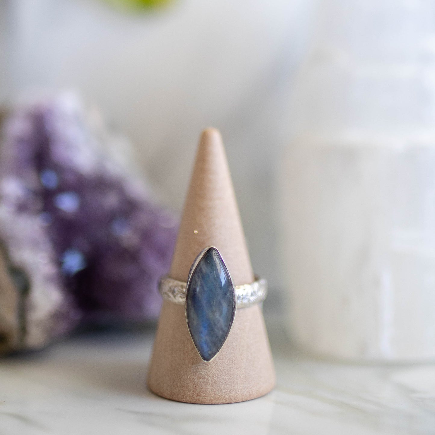 Labradorite Ring - Size 8