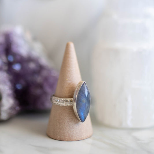Labradorite Ring - Size 8